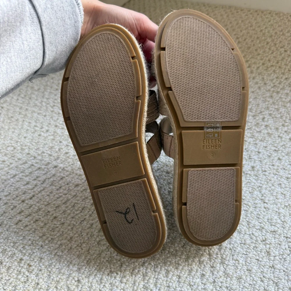 Eileen Fisher Mayla Jute Espadrille Sandal size 9